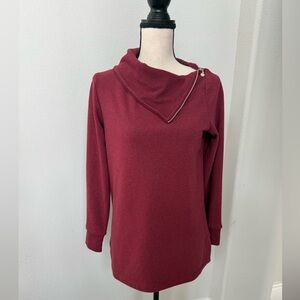 Soft Surroundings Angie Tunic in Cabernet Heather